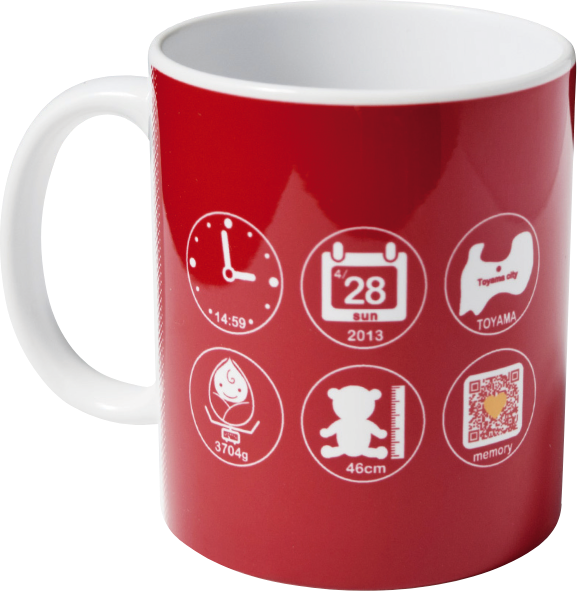 マグカップにアイコンで記録