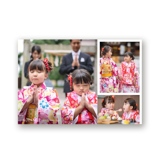 aiphotoレクタングルラージ：写真3枚パネル