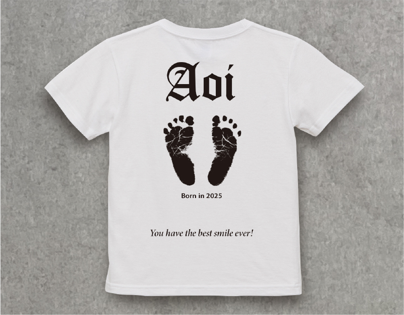 aiTシャツ：足型Tシャツ